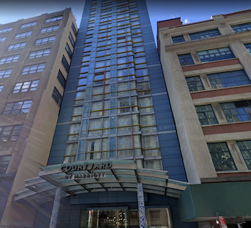 Manhattan Budget Hotels NYC Travel Tourism Cheap Stays Courtyard Marriot